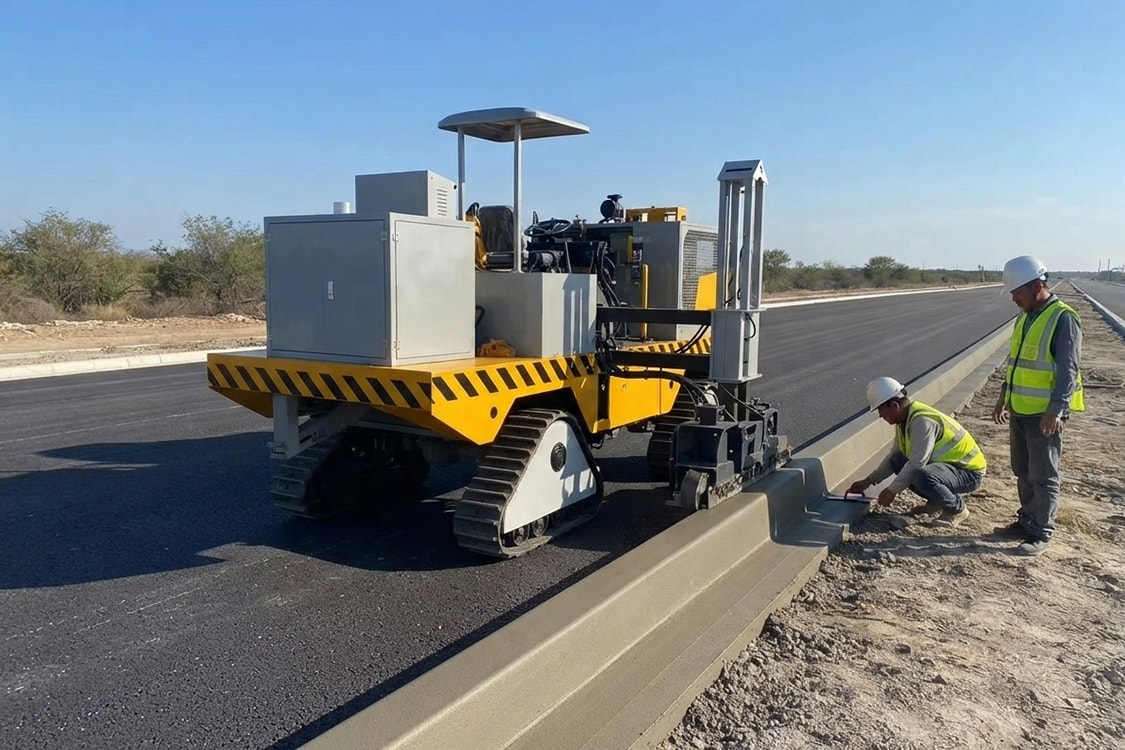 Slipform Curb Machine